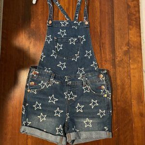 Denim STAR Overall Shorts